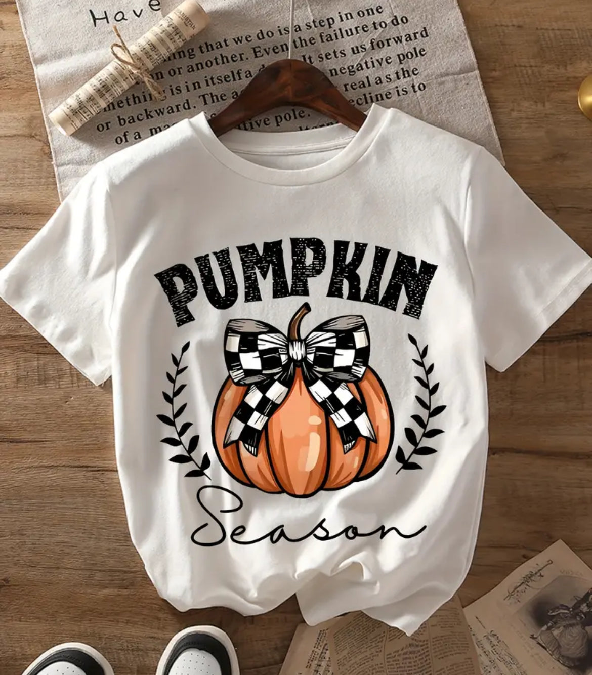 Pumpkin Bow Tee