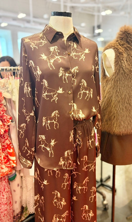 Satin Horse Blouse