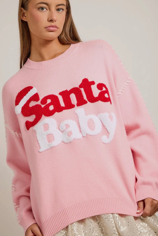 Santa Baby Holiday Knit Sweater