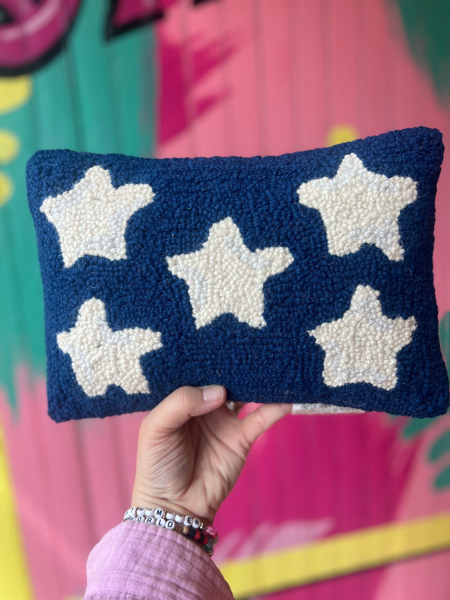 Star Patriotic Hook Pillow