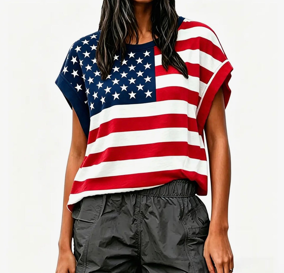 Flag Cross-Back Shirt