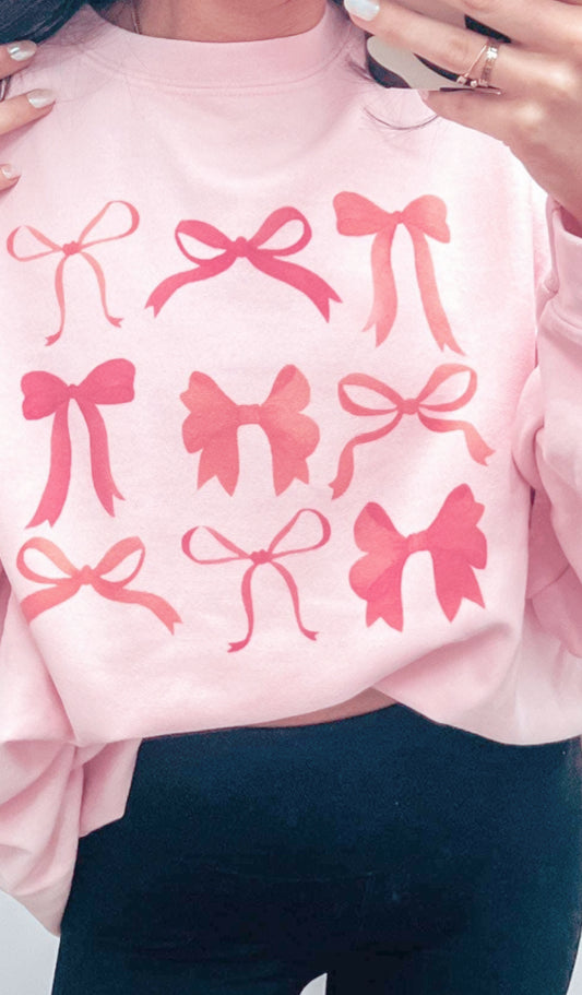 Pink Bow Sweatshirt