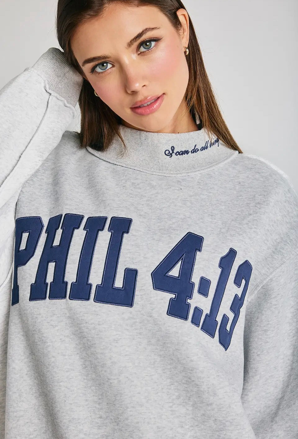 Phil 4:13 Mock Neck
