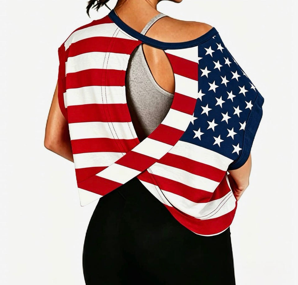 Flag Cross-Back Shirt
