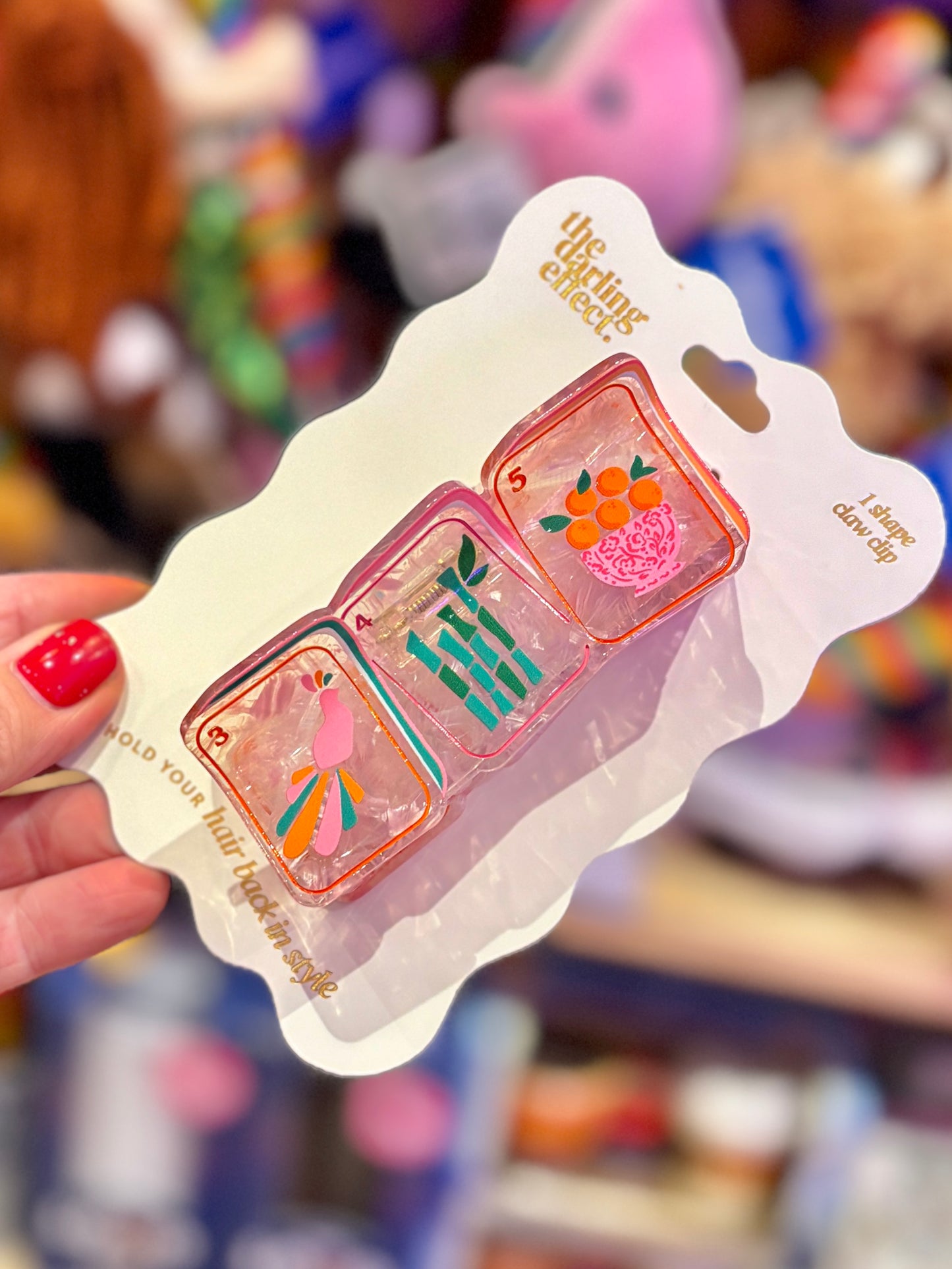 Mahjong Hair Clips