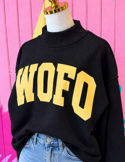 WOFO Woodford Black Mock Neck