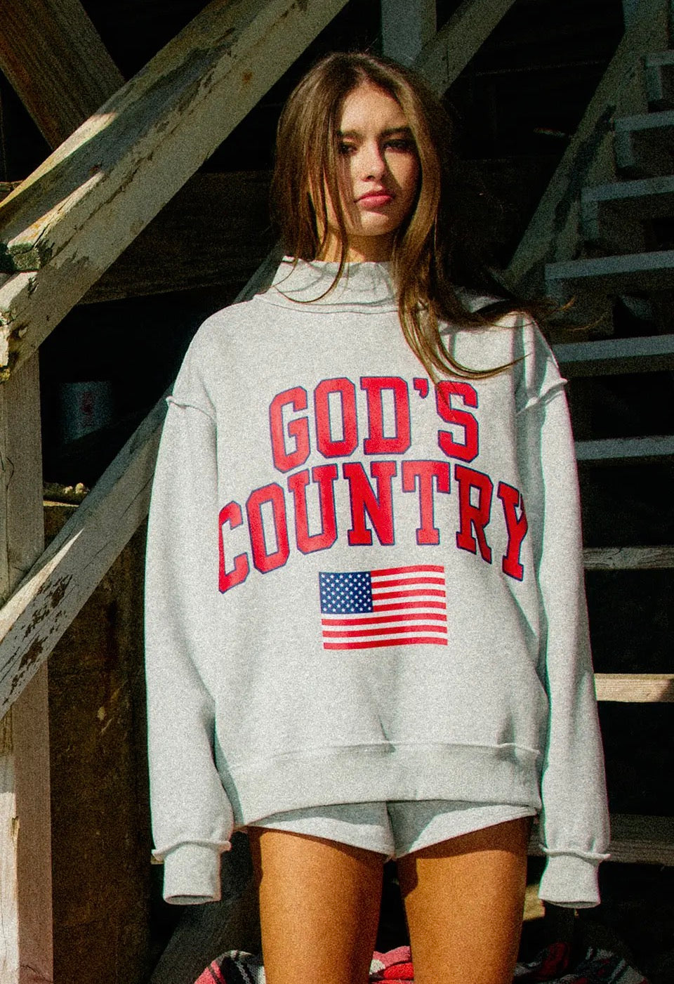 God’s Country Reversible Mock Neck