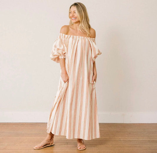Sunshine Tienda Cherry Pinstripe Dress X-Large