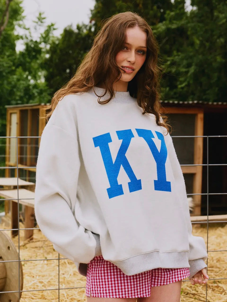 Kentucky Grey Reversible Mock Neck