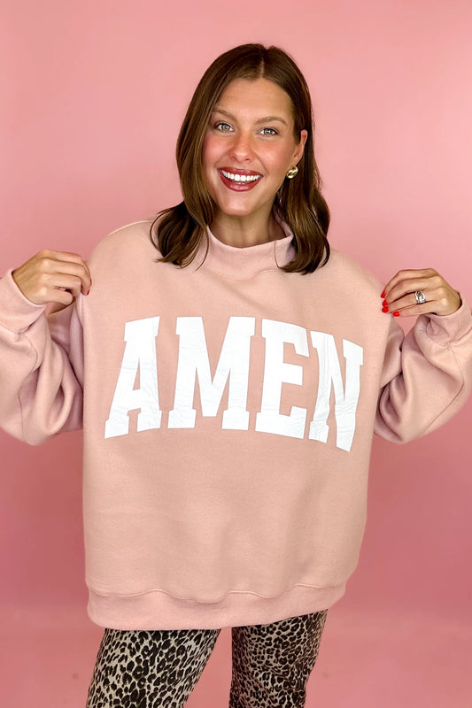 Amen/WWJD Reversible Mock Neck