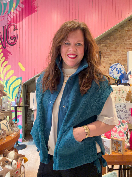 Blue Fleece Vest