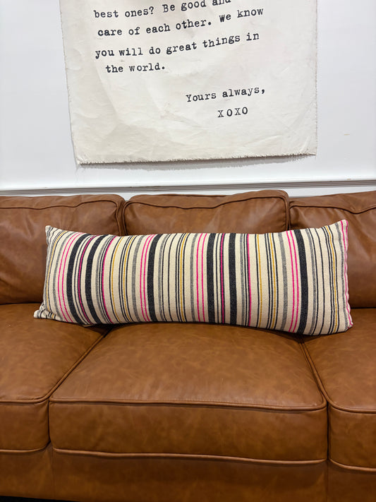 Striped Lumbar Pillow