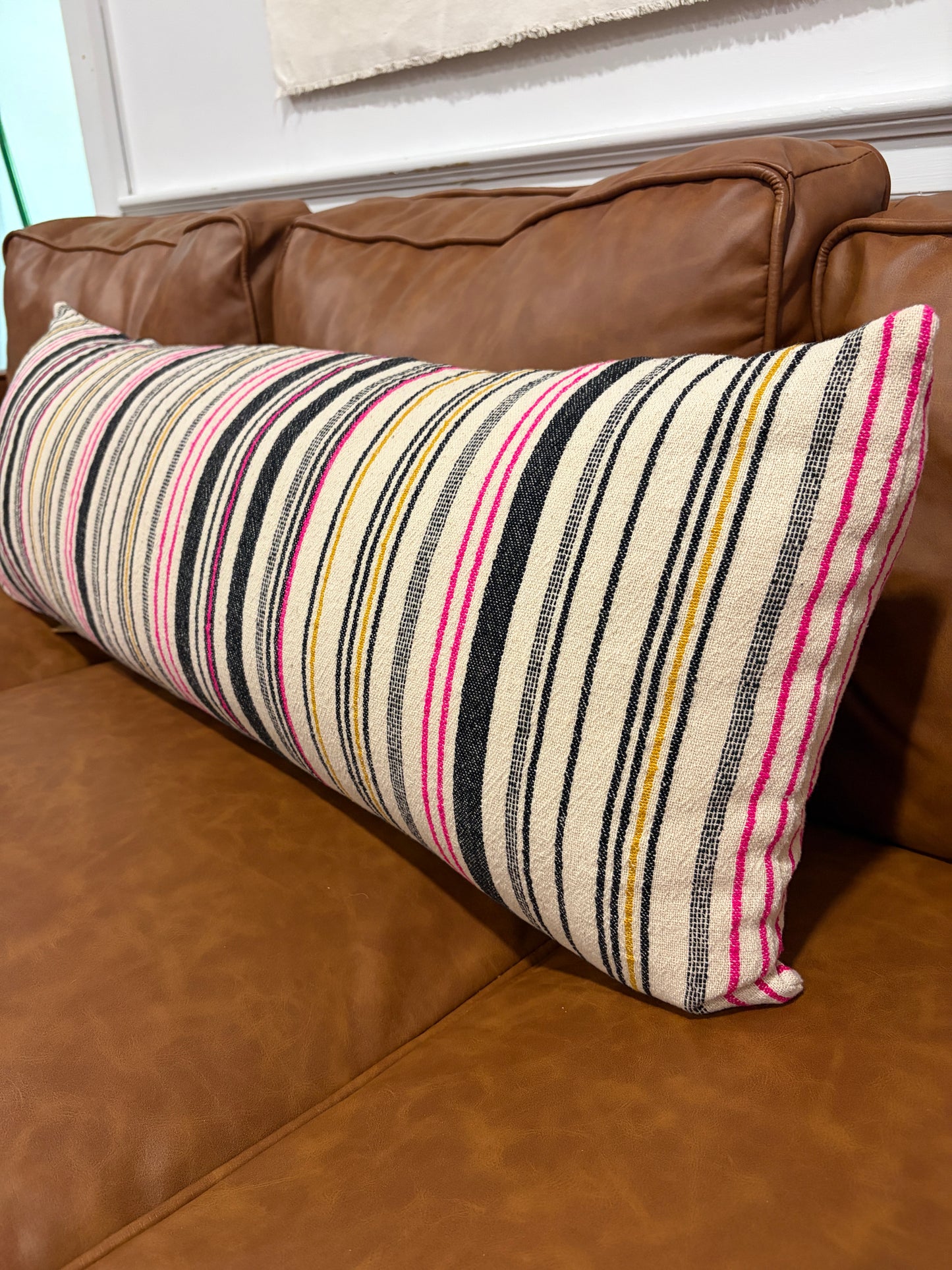 Striped Lumbar Pillow