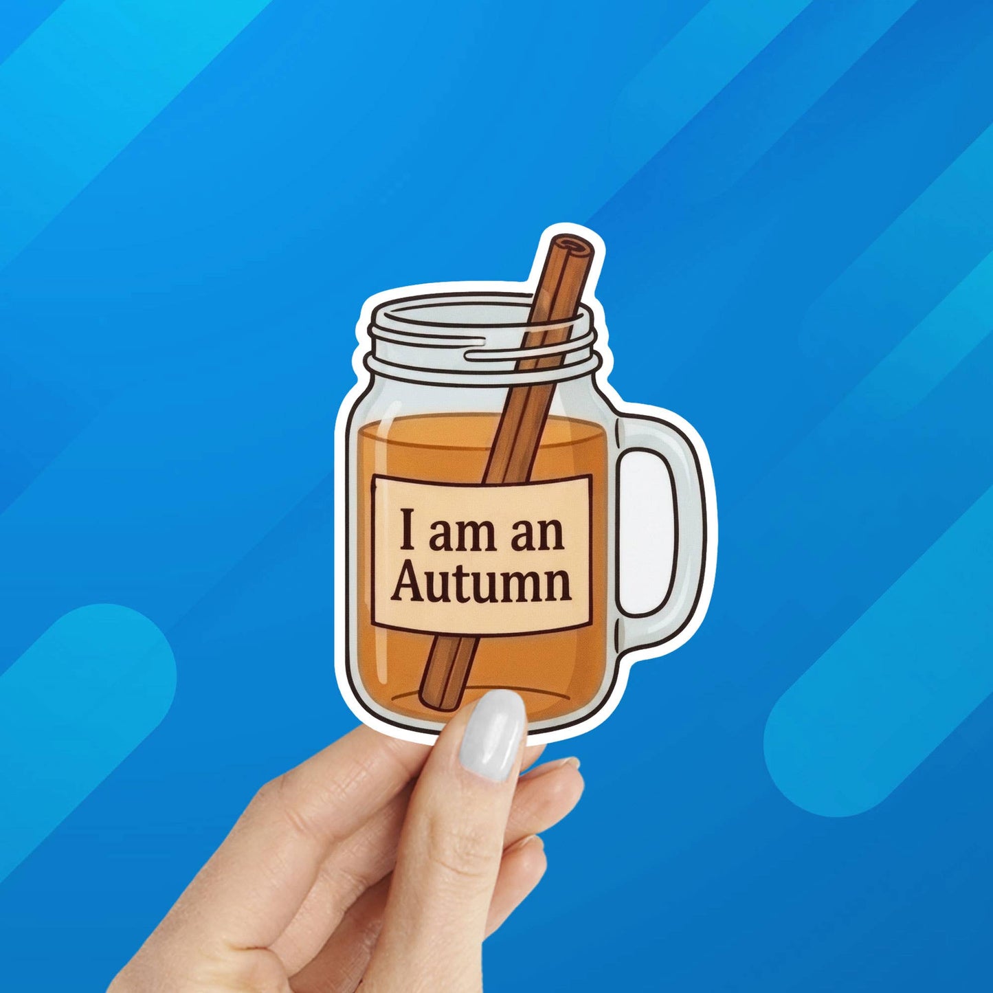 Gilmore Girls Inspired "I Am an Autumn" Laptop Sticker: Packaged