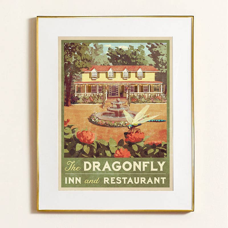Dragonfly Inn Vintage Poster (for fans of Gilmore Girls): 11 x 17" inches