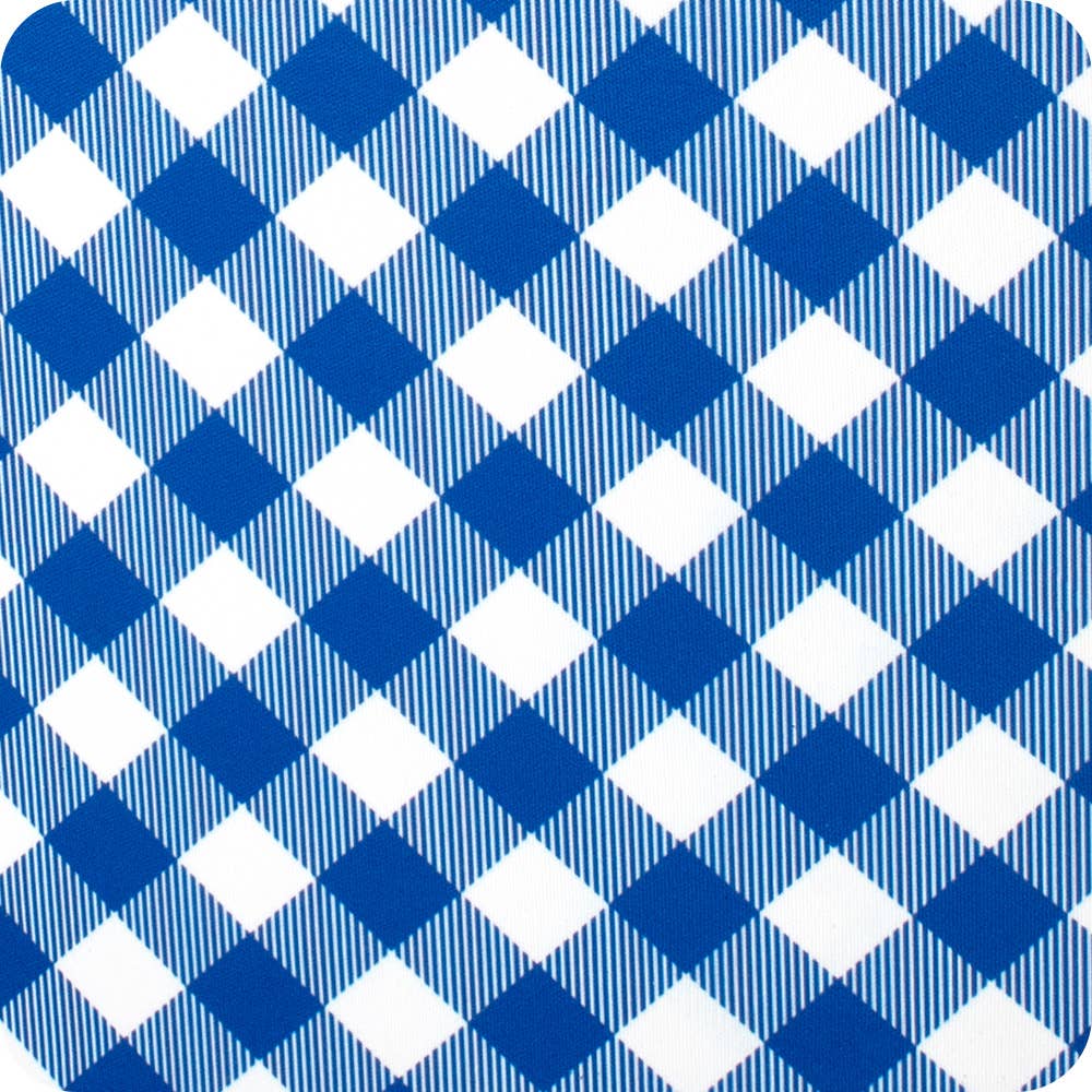 Gameday Gingham Royal Iced Cup Coolie (Medium)