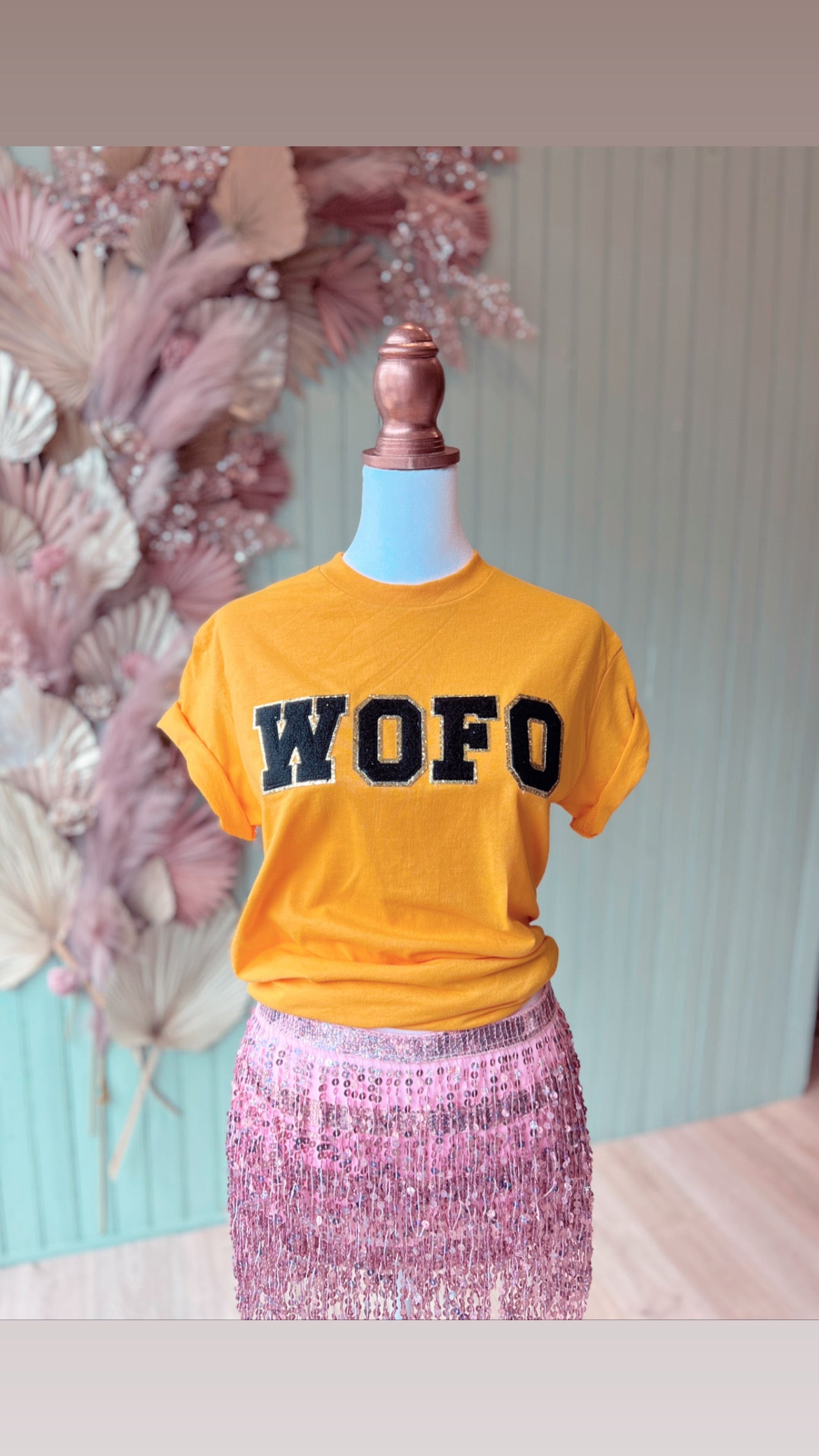 WOFO Patch T-Shirt Yellow